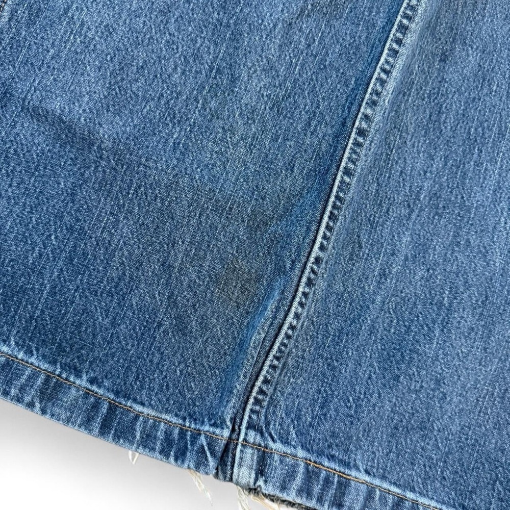 Vintage Faded Glory Baggy Wide Leg Blue Carpenter Jeans Men's 40x31.5 90s Y2K - Picture 3 of 5